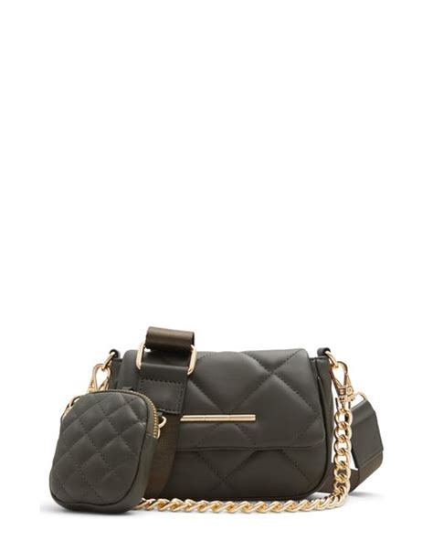 quilted faux leather crossbody bag